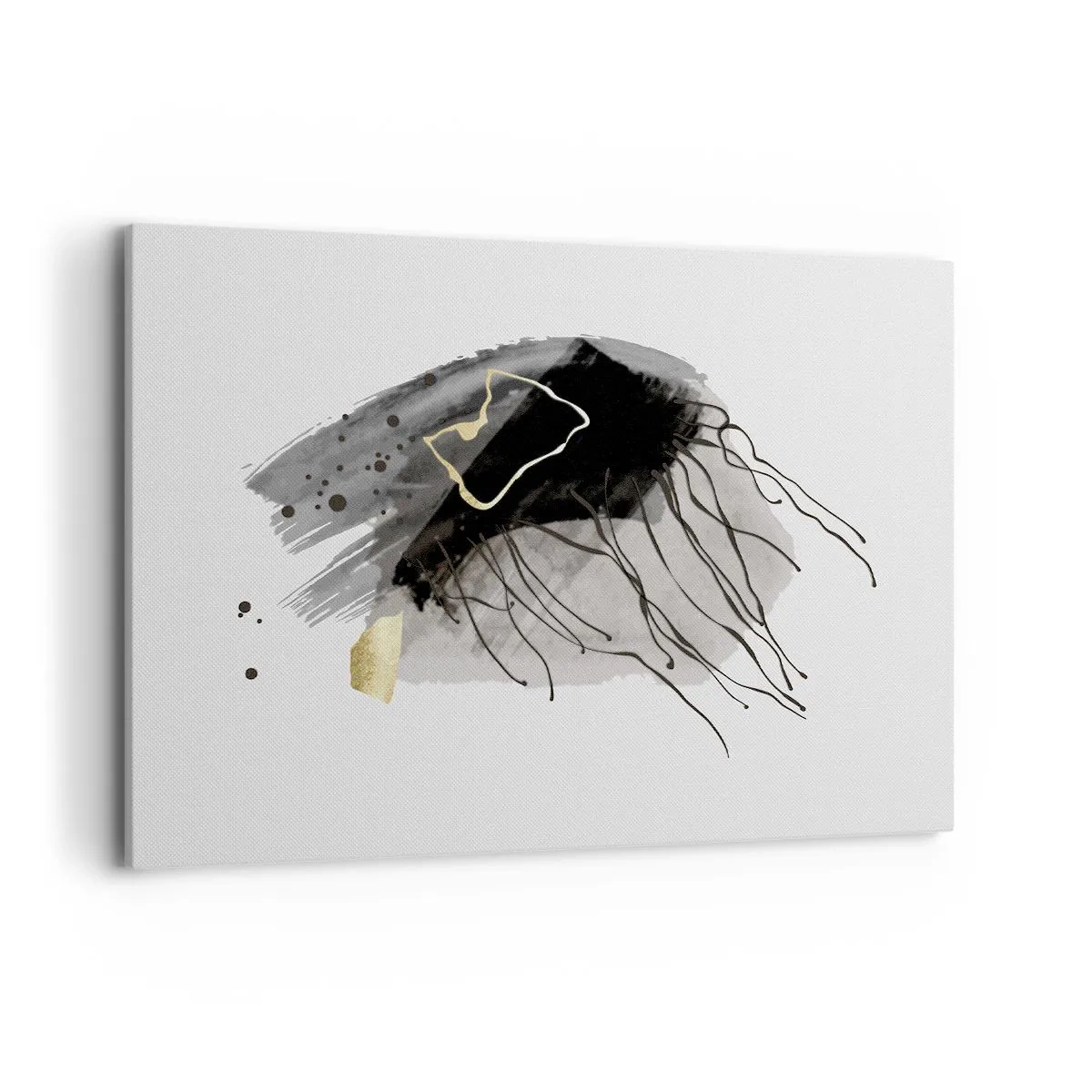 Quadro em tela - A preto e dourado - 100x70 cm