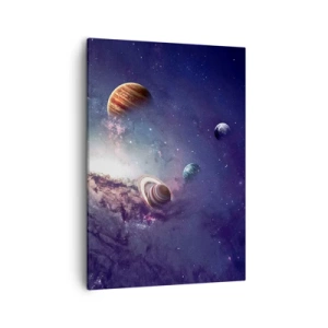 Quadro em tela - Sistema da dança solar  - 50x70 cm