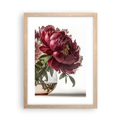 Pôster com moldura de carvalho claro - Em plena floração de beleza - 30x40 cm