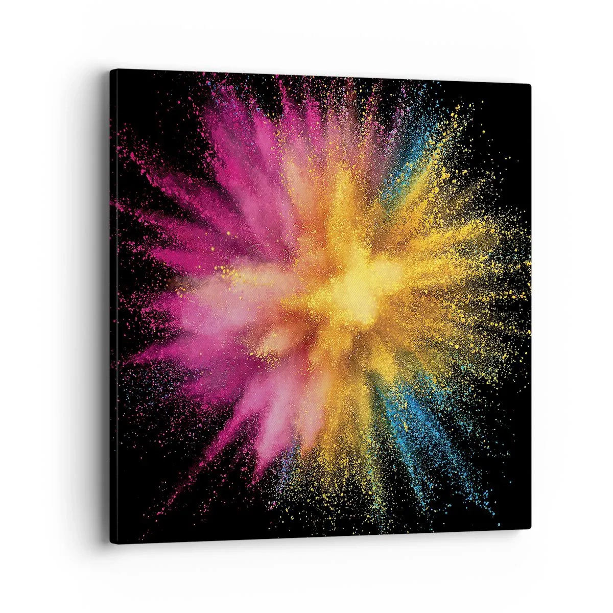 Quadro em tela - O nascimento das cores  - 40x40 cm