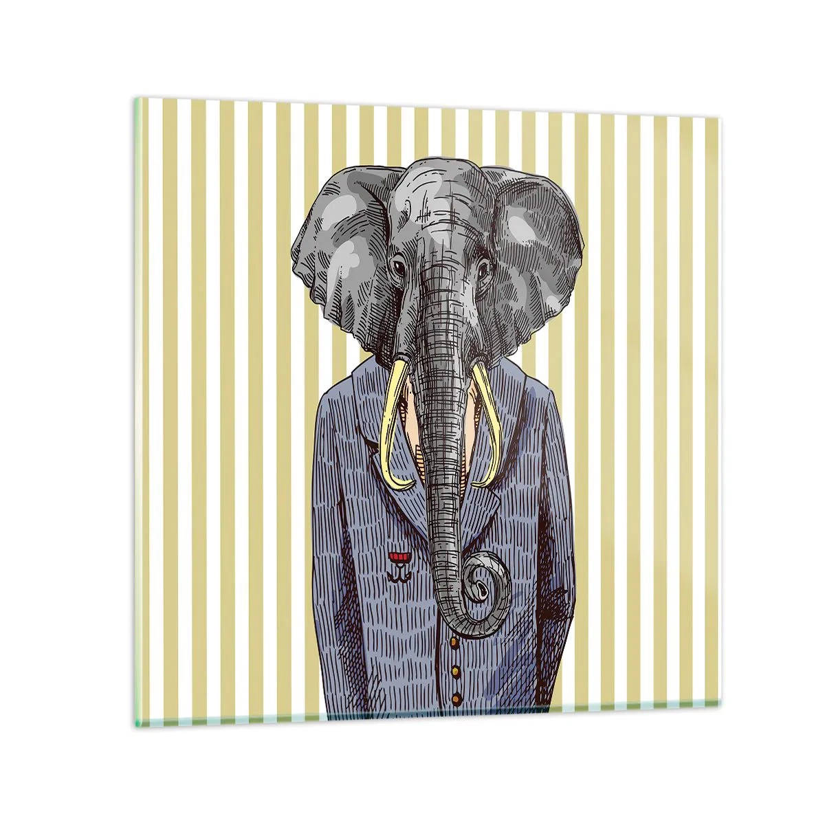 Quadro em vidro - Elegante por natureza - 50x50 cm