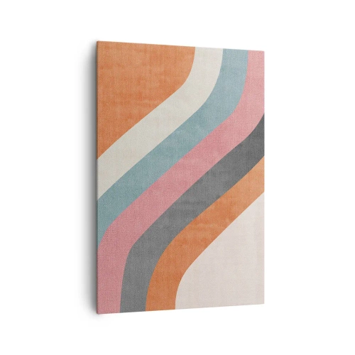 Quadro em tela - Composição diagonal – movimento - 70x100 cm