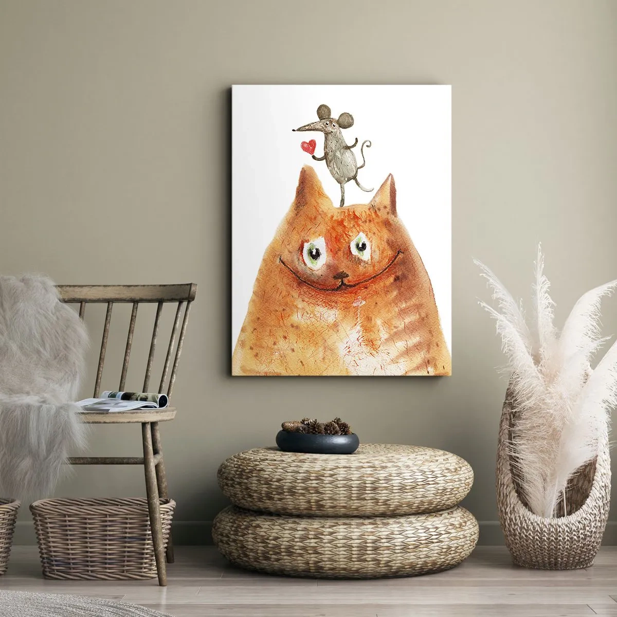 Quadro em tela - Paradoxos do amor - 55x100 cm