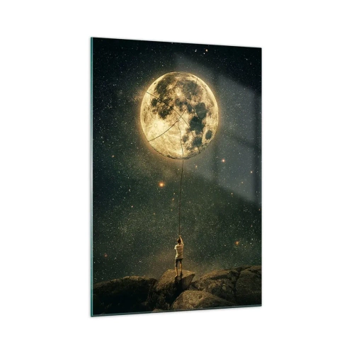 Quadro em vidro - Aquele que roubou a lua - 70x100 cm