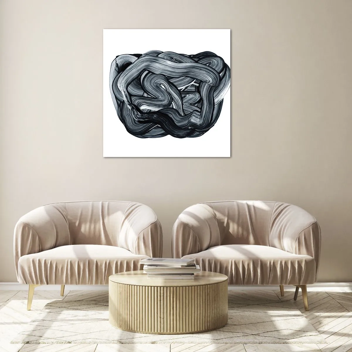 Quadro em vidro - Não é assim tão simples - 30x30 cm