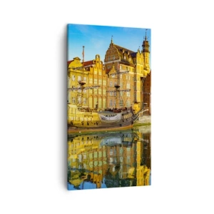 Quadro em tela - Imagem espelhada do passado - 45x80 cm