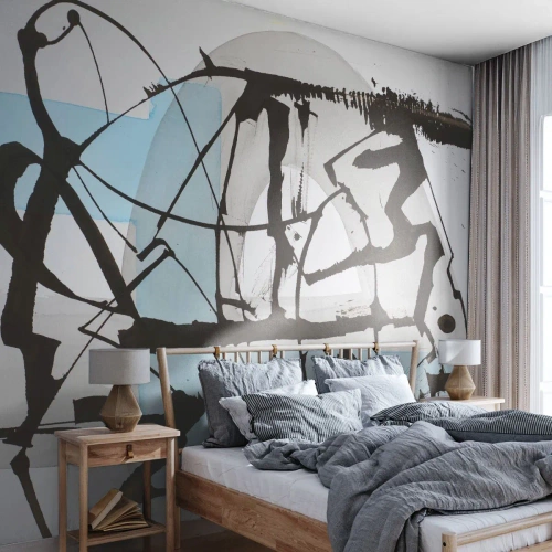 Papel de Parede Standard Eco - Azul mesmo assim - Abstração, Pedaço, Caos - 400x280 cm