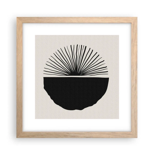 Pôster com moldura de carvalho claro - Uma gama de possibilidades - 30x30 cm
