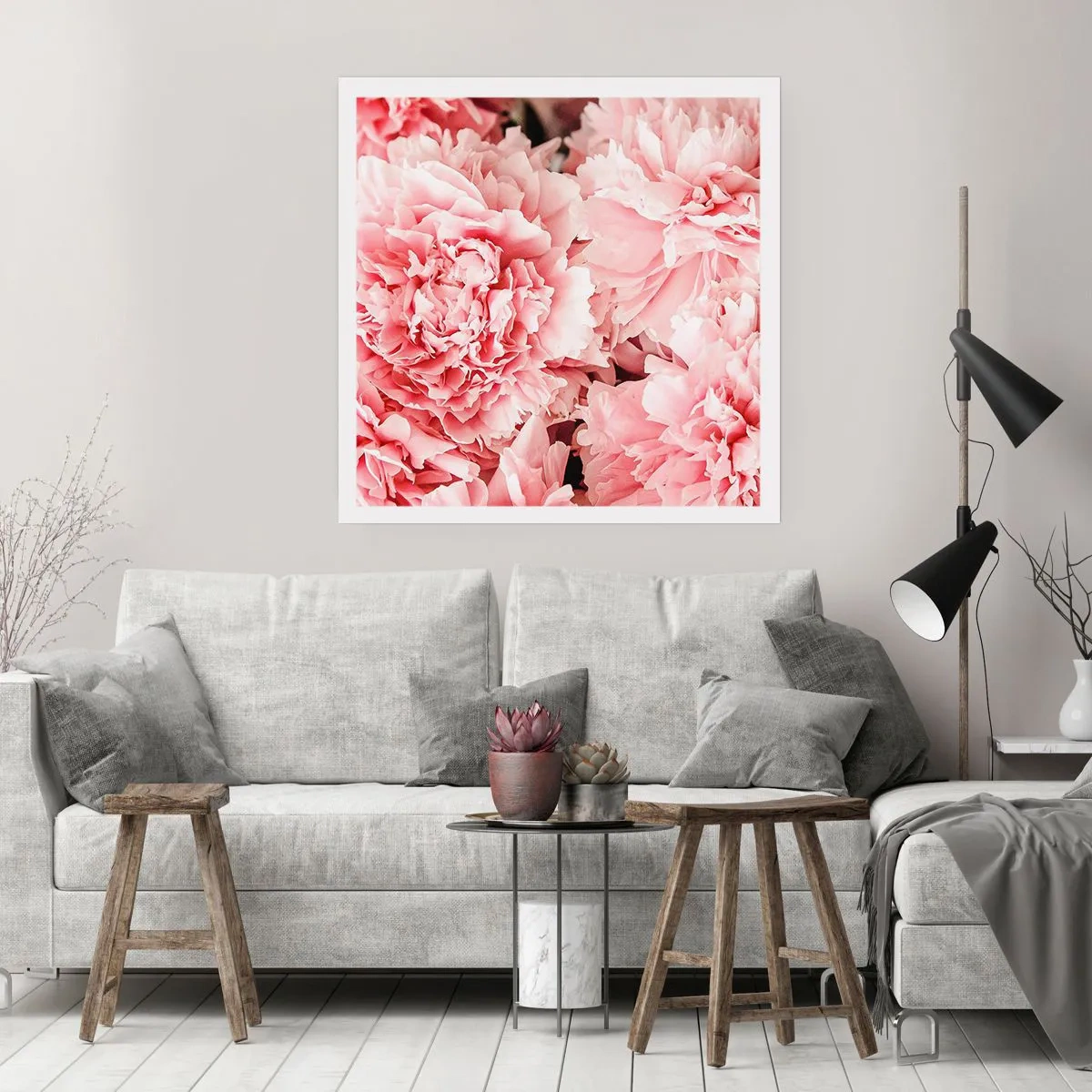 Pôster - Sonho rosa - 60x60 cm
