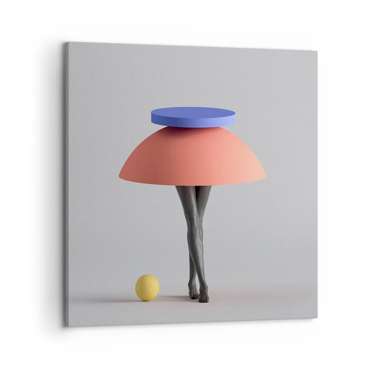 Quadro em tela - Composição surrealista - 50x50 cm