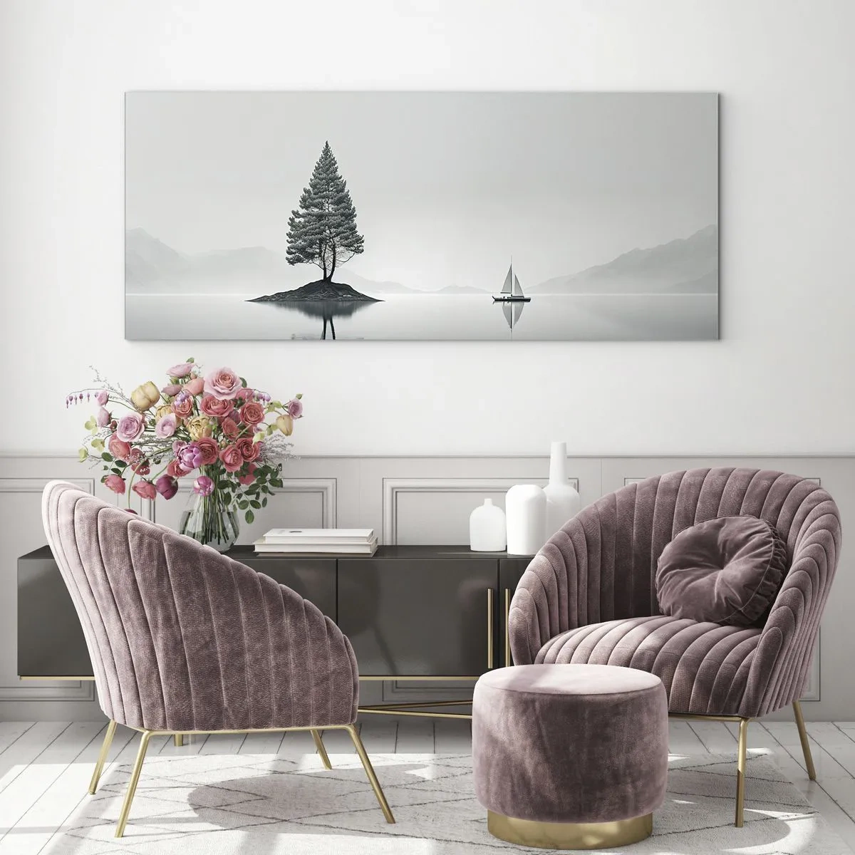 Quadro em vidro - Sonho dos sonhos - 100x40 cm