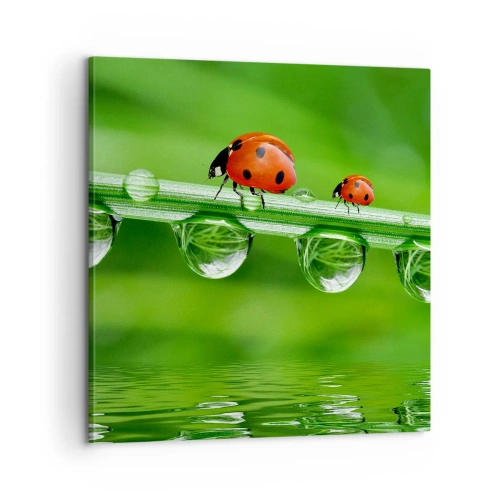 Quadro em tela - Estrada do verão - 60x60 cm