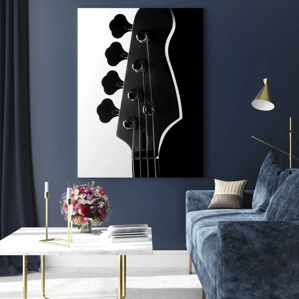 Quadro em vidro - Silêncio rochoso - 50x70 cm
