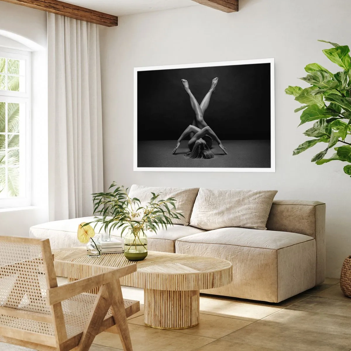 Pôster - Geometria da nudez - 70x50 cm
