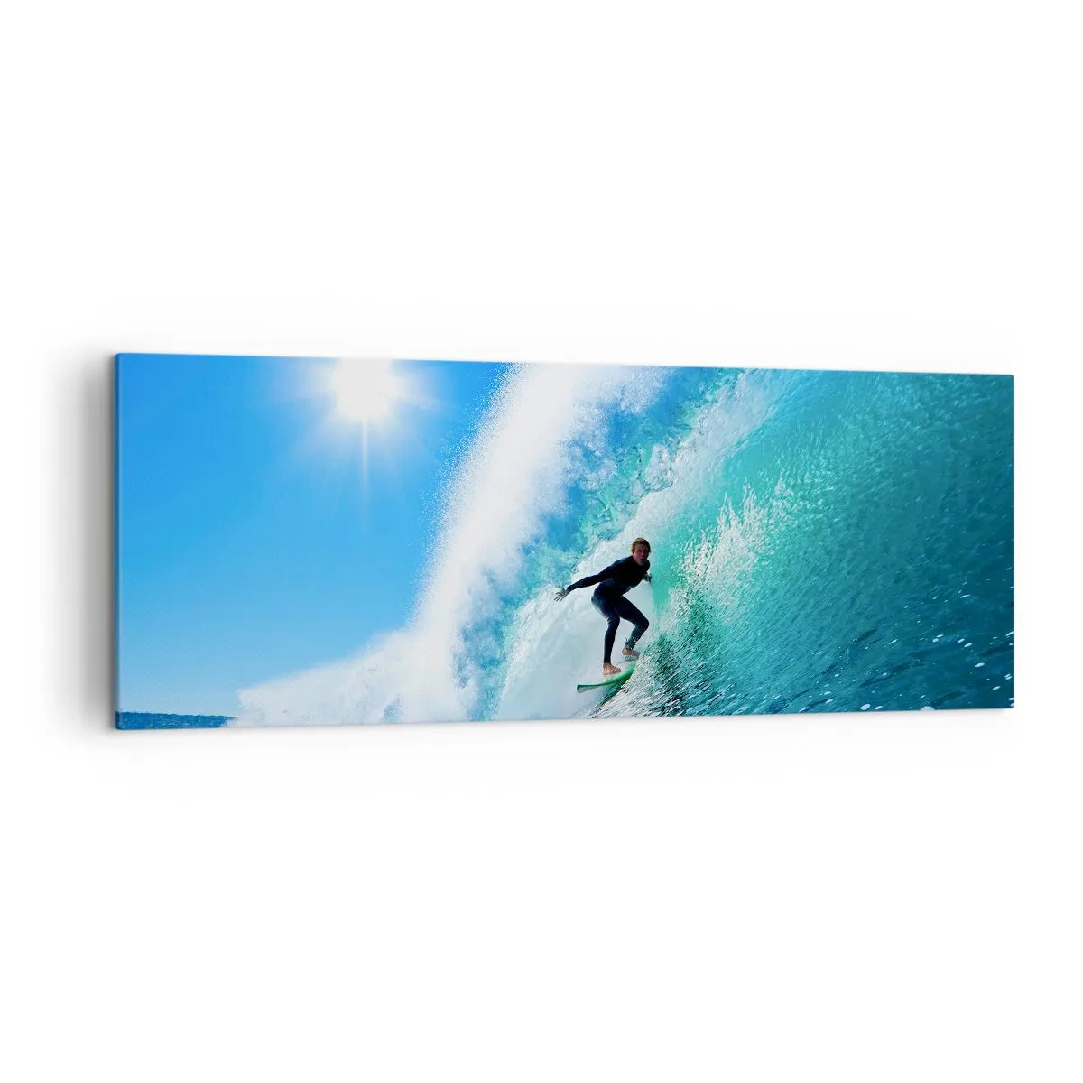Quadro em tela - Azul gigante - 140x50 cm
