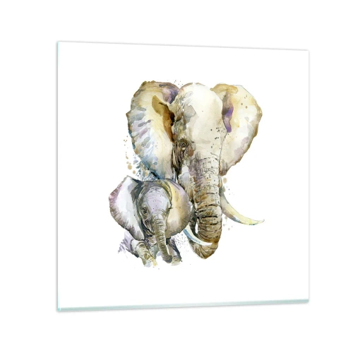 Quadro em vidro - Nada melhor do que amor de mãe - 70x70 cm