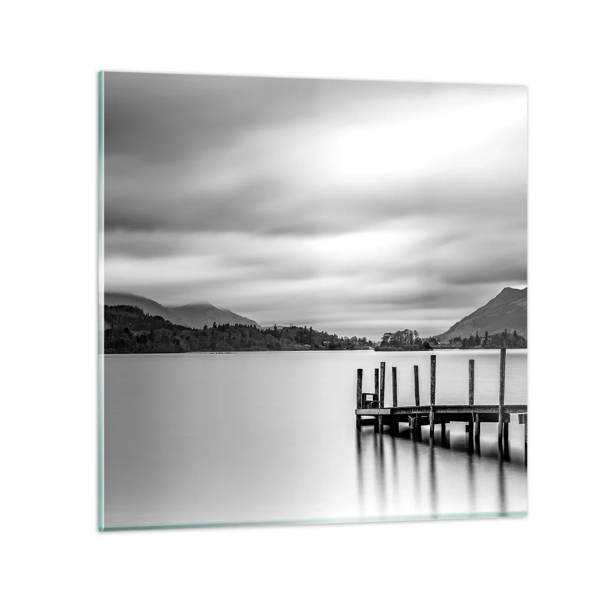 Quadro em vidro - Gentileza e força - 30x30 cm