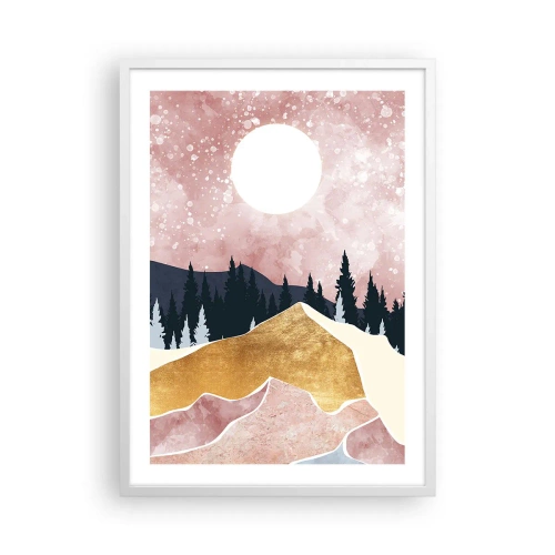 Pôster em moldura branca - Ronda Noturna - 50x70 cm
