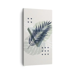 Quadro em tela - Natureza e geometria – duas ordens? - 45x80 cm