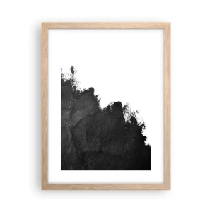 Pôster com moldura de carvalho claro - Elementos: terra - 30x40 cm
