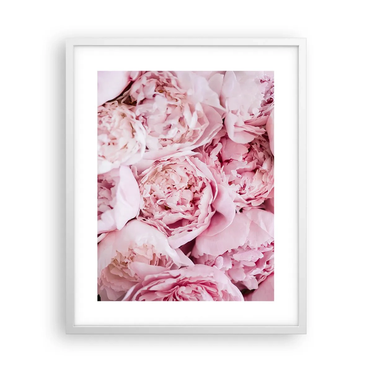 Pôster em moldura branca - Aconchego e perfume - 40x50 cm