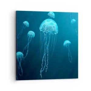 Quadro em tela - Dança do oceano - 70x70 cm