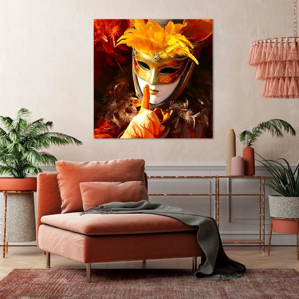 Quadro em tela - O mistério faz parte do jogo - 40x40 cm