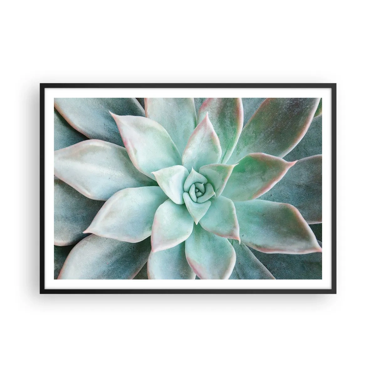 Pôster com moldura preta - O coração do deserto - 100x70 cm
