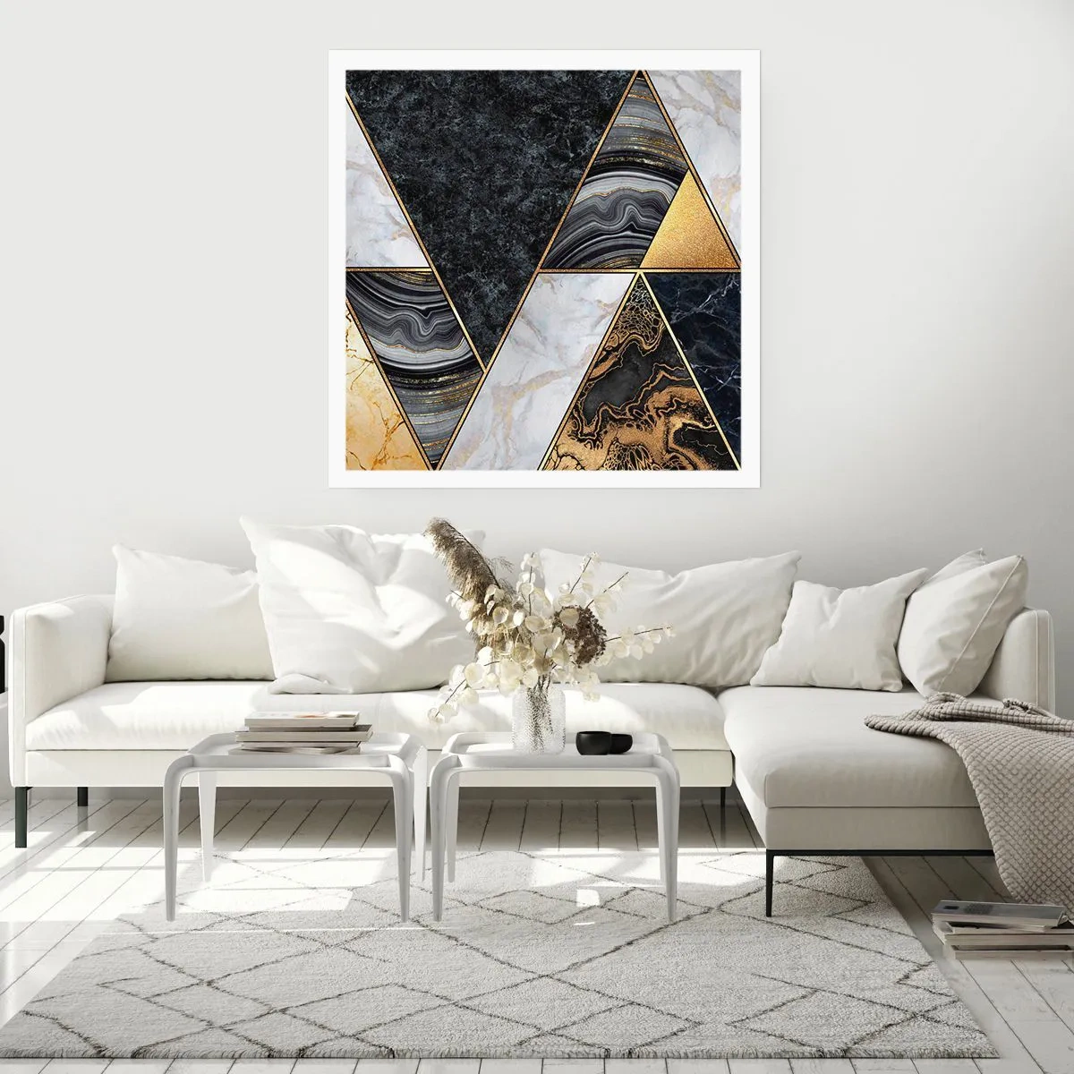 Pôster - Pedra por pedra - 60x60 cm