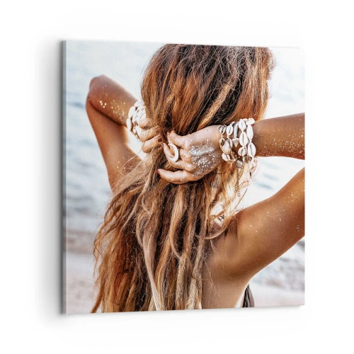 Quadro em tela - Irmã da água e do sol - 60x60 cm