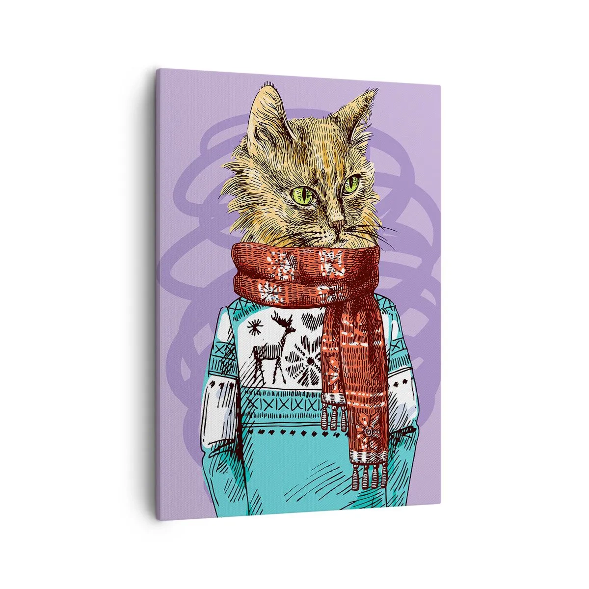 Quadro em tela - Gato não só de botas - 50x70 cm