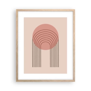 Pôster com moldura de carvalho claro - Atração irresistível - 40x50 cm