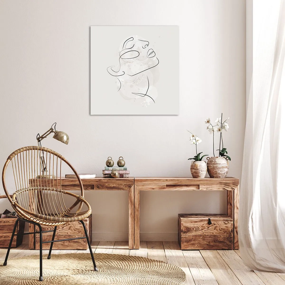 Quadro em tela - Esboço de um sonho - 60x60 cm
