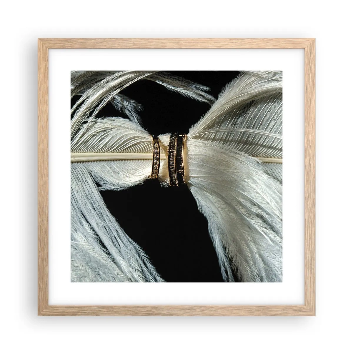 Pôster com moldura de carvalho claro - ...todos os dias da nossa vida... - 40x40 cm