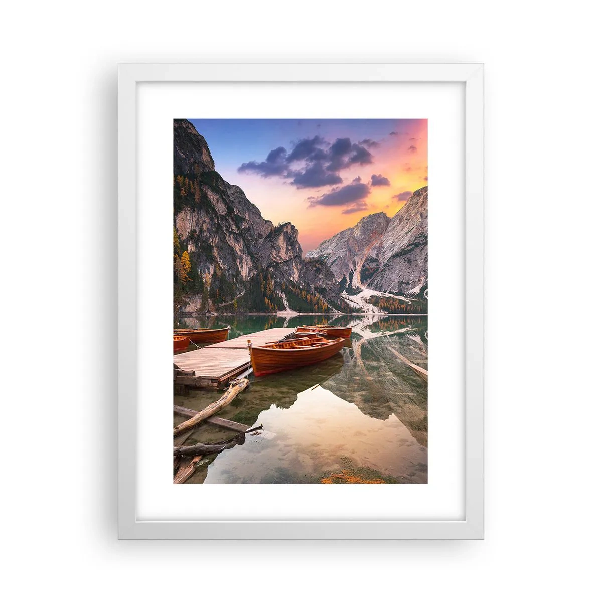 Pôster em moldura branca - A promessa do dia - 30x40 cm