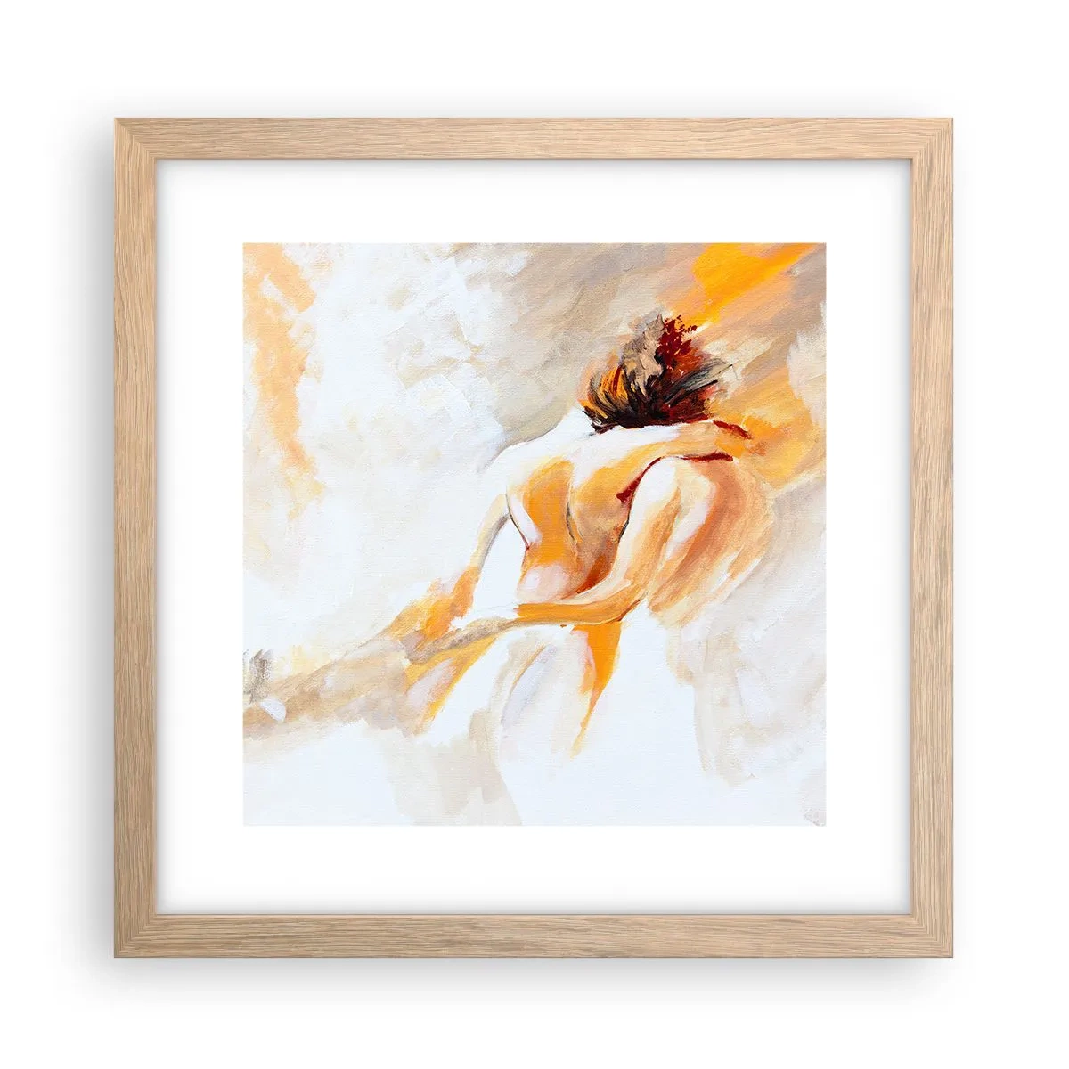 Pôster com moldura de carvalho claro - No céu da proximidade - 30x30 cm