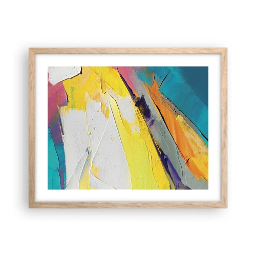 Pôster com moldura de carvalho claro - Anatomia da luz - 50x40 cm