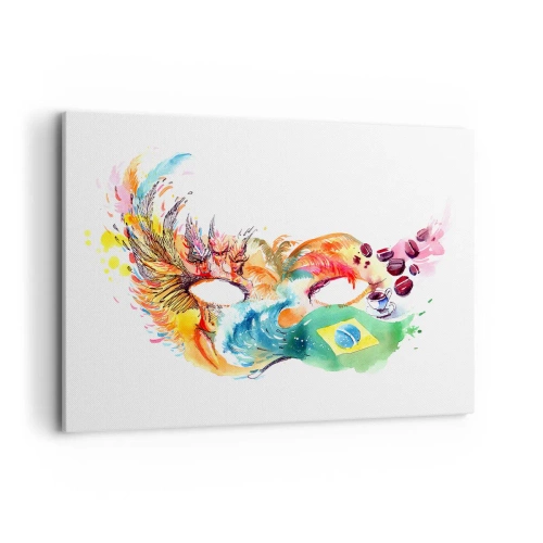 Quadro em tela - O Brasil lhe recebe com samba - 120x80 cm