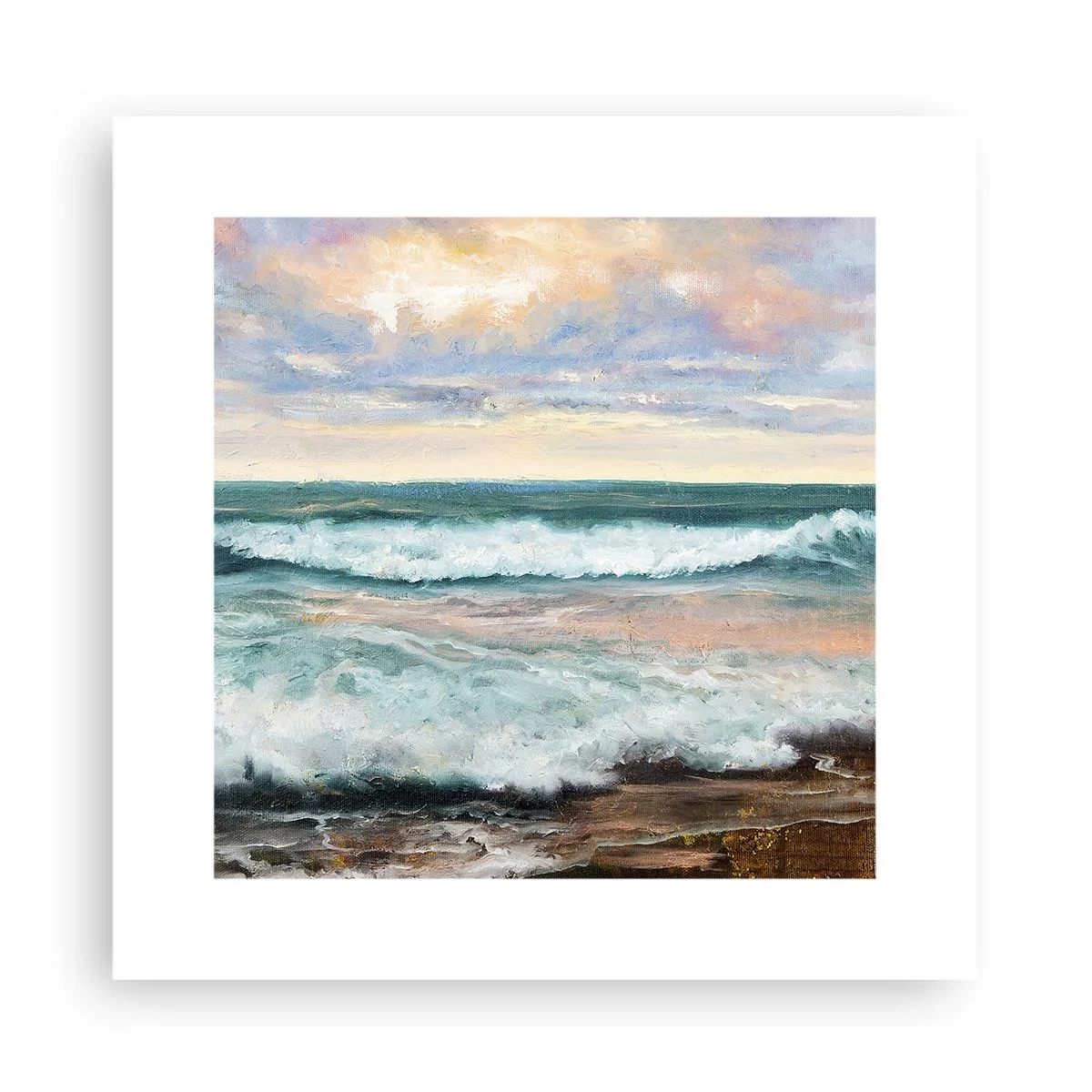 Pôster - Aqui suavizas a alma - 30x30 cm