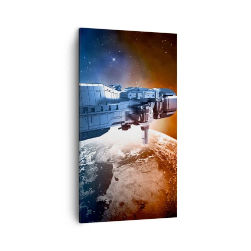 Quadro em tela - Observador atento - 45x80 cm