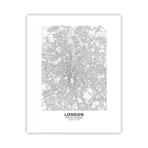 Pôster - Mapa do labirinto de Londres - 40x50 cm