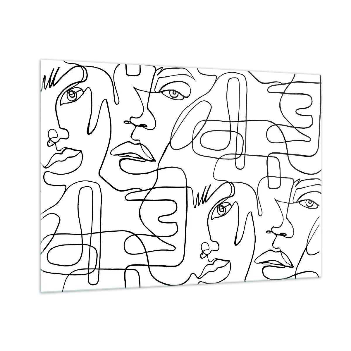 Quadro em vidro - Em emoções emaranhadas - 100x70 cm