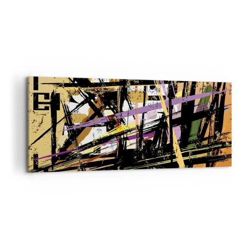 Quadro em tela - Corte afiado - 100x40 cm