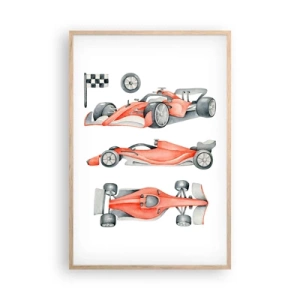 Pôster com moldura de carvalho claro - Persiga seu sonho - 61x91 cm