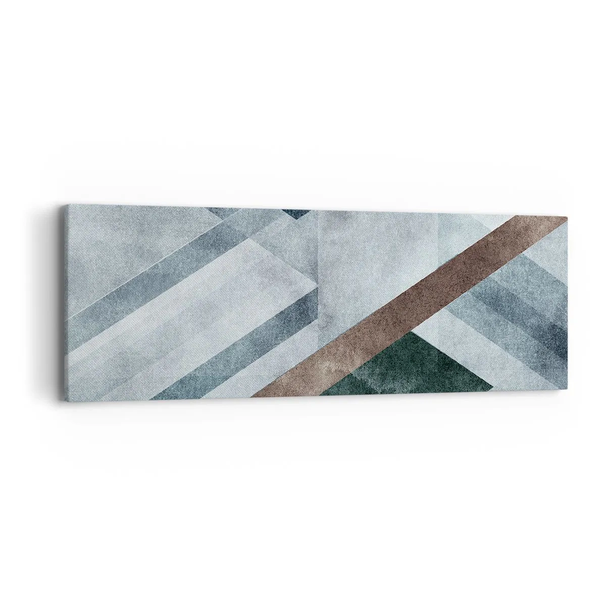 Quadro em tela - Elegância sofisticada da geometria - 90x30 cm
