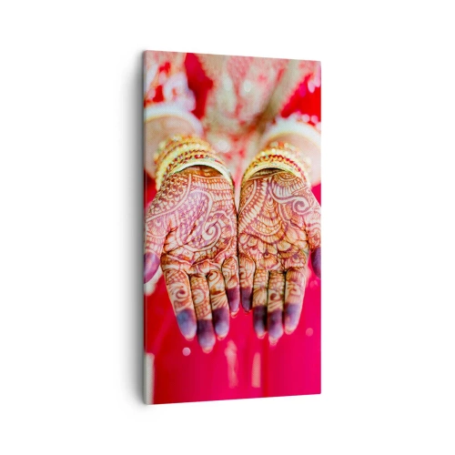 Quadro em tela - Pronto para alcançar a felicidade - 45x80 cm