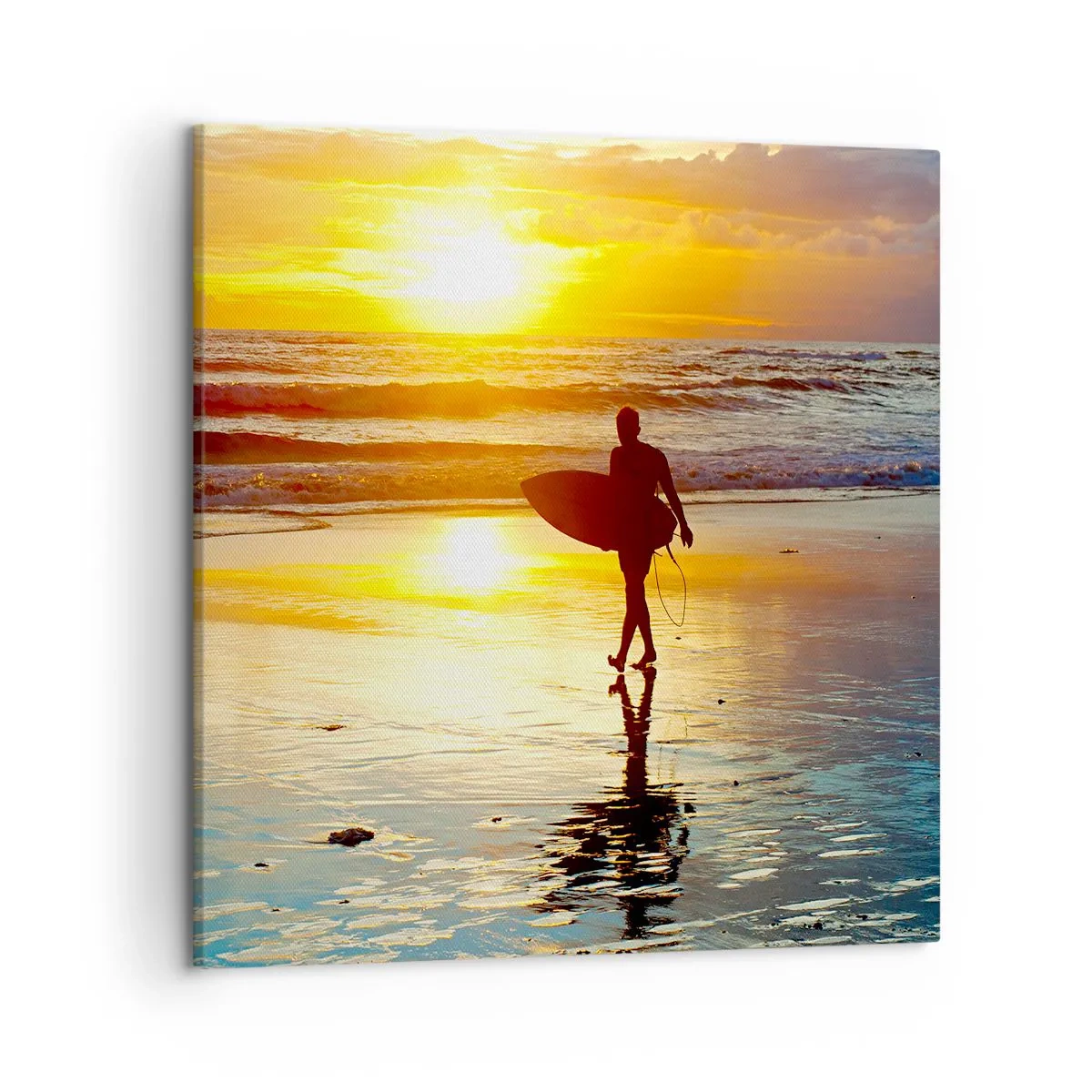 Quadro em tela - O Retorno do Guerreiro - 50x50 cm