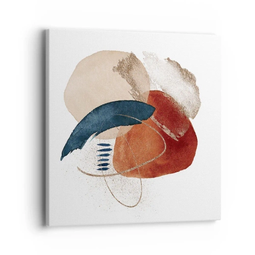 Quadro em tela - Composição oval - 40x40 cm