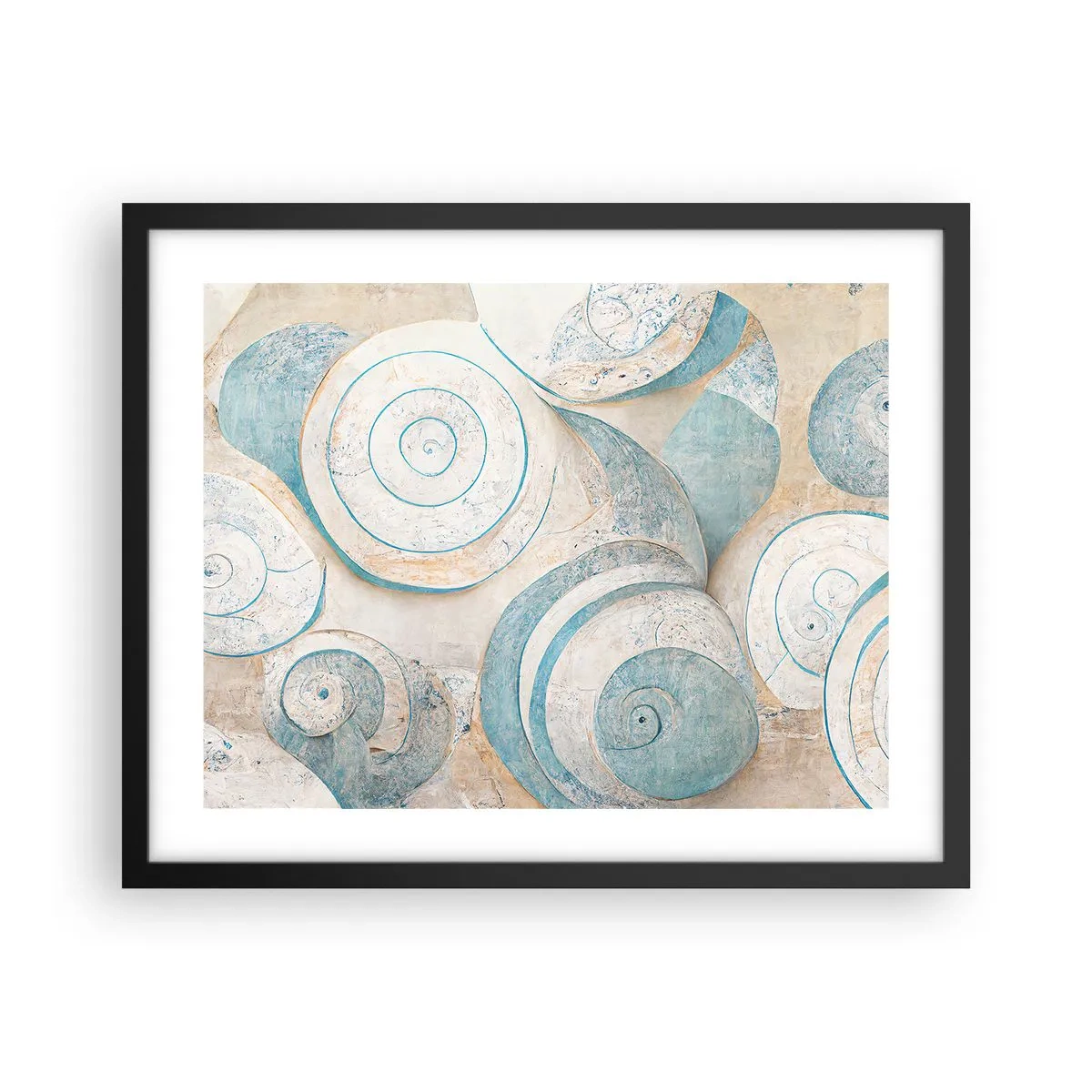 Pôster com moldura preta - O que há dentro da casca? - 50x40 cm