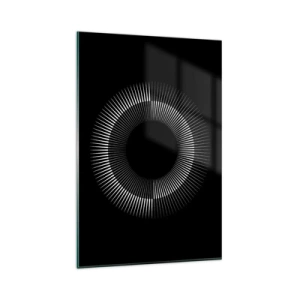 Quadro em vidro - Sol preto - 80x120 cm